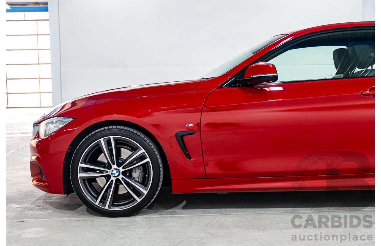 6/2015 BMW 435i F32 M-Sport Package MY15 2d Coupe Melbourne Red Turbo 3.0L