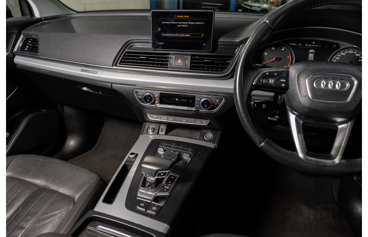 7/2018 Audi Q5 TDI Design Quattro (AWD) FY MY18 4d Wagon Ibis White Turbo Diesel 2.0L