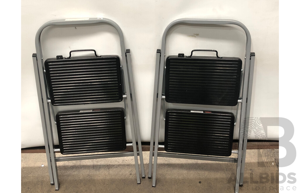 Syneco Two Step Folding Ladder - Lot of Two