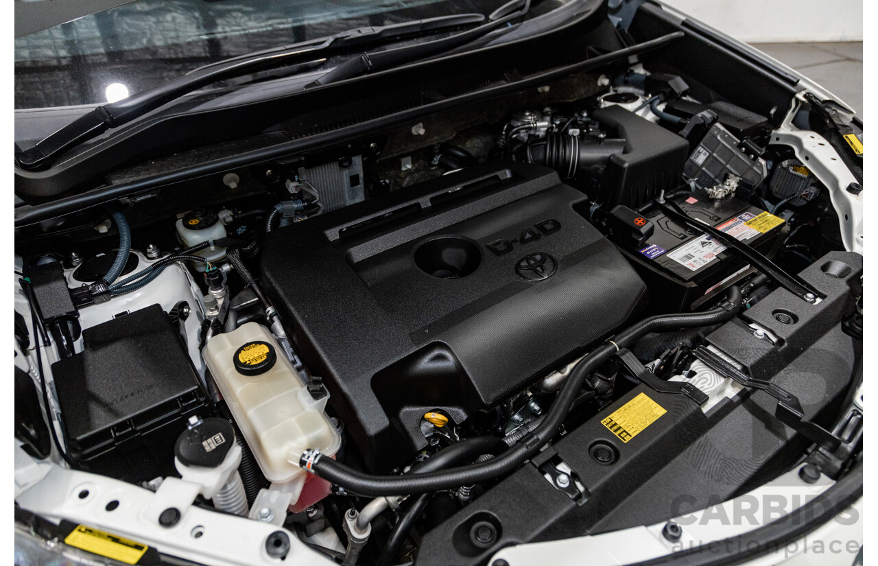 2/2014 Toyota Rav4 Cruiser (4x4) ALA49R 4d Wagon Pearl White Turbo Diesel 2.2L