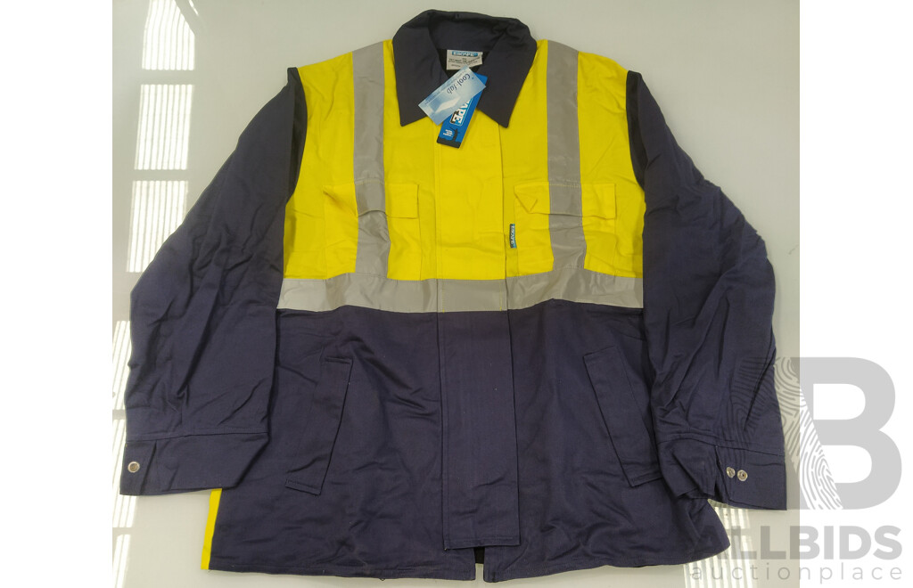 Hi-Vis Cotton Drill Jacket (Size: 2XL) - Lot of 4