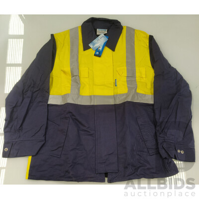 Hi-Vis Cotton Drill Jacket (Size: 2XL) - Lot of Four