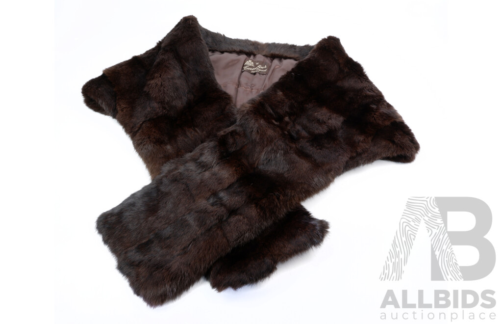 Vintage Cornelius Furs Sydney Mink Stole in Original Box