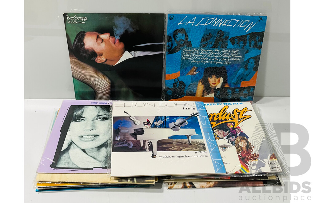 Quantity of Vintage LPs Including Carly Simon, Boz Scaggs, Fats Waller and More