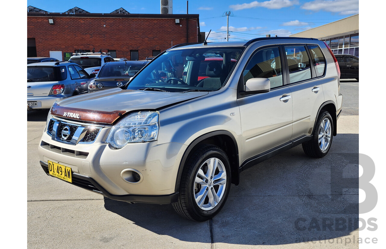 10/2011 Nissan X-Trail ST (FWD) FWD T31 MY11 4D Wagon Gold 2.0L