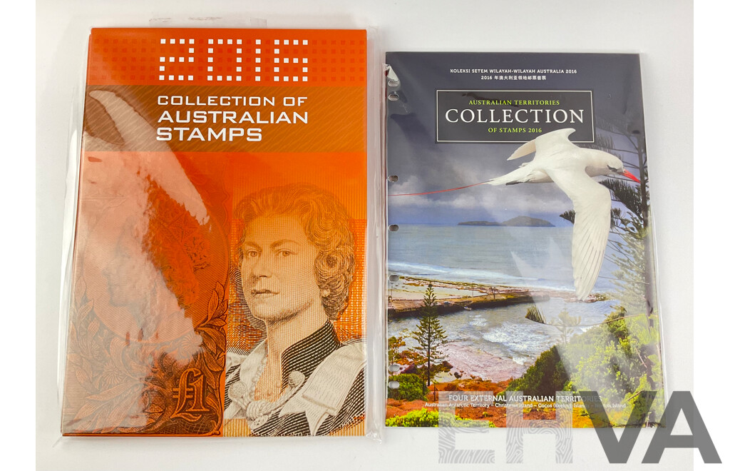 Australian 2016 Collection of Stamps and 2016 Territories Collection - Face Value Over $155