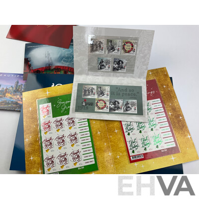 Australian 2018 Stamp Packs Including Lighthouses of Sydney, Centenary of WW1, Royal Wedding, Season's Greetings, Beautiful Cities, Christmas, RSV Aurora Australis, 100 Years of Repatriation - Face Value Over $80