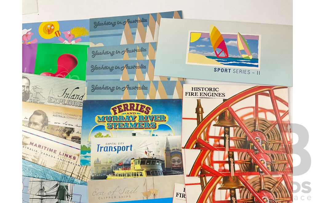 Collection of Australian Stamp Packs Themes Include Explorers, Maritime, Colonial Heritage and More