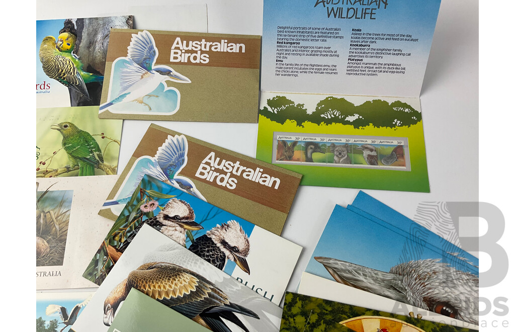 Collection of Australian Stamp Packs, Bird Themed