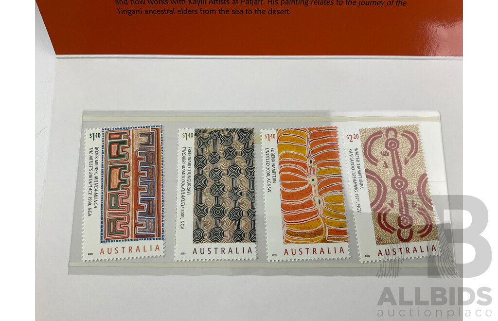 Australian 2020 Stamp Packs Including Australian Alps, Science, Art of the Desert, Wildlife Recovery and More - Face Value Over $78