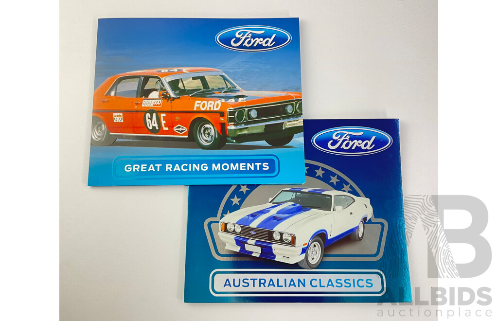 Australian Stamp Packs, Ford Great Racing Moments and Australian Classics - Face Value $60