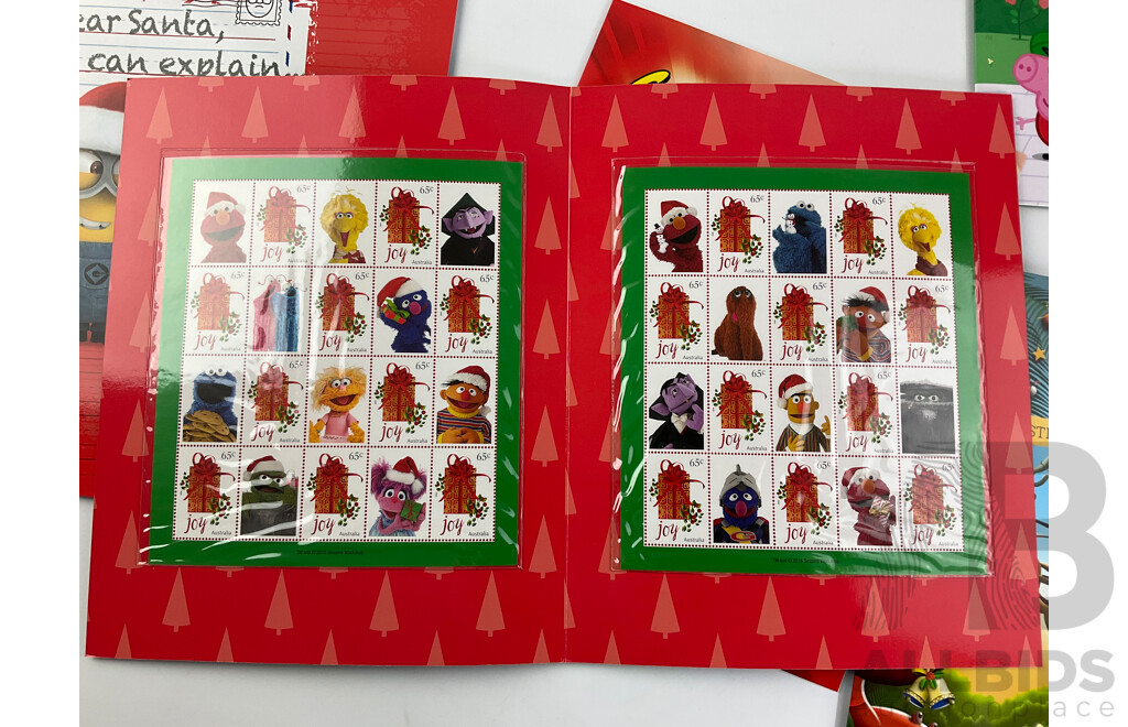 Australian 2016 Stamp Packs Including Tweety and Sylvester, Wonder Woman, Peppa Pig, Dear Santa I Can Explain, Seasamee Street,  Christmas Island Christmas - Face Value Over $80