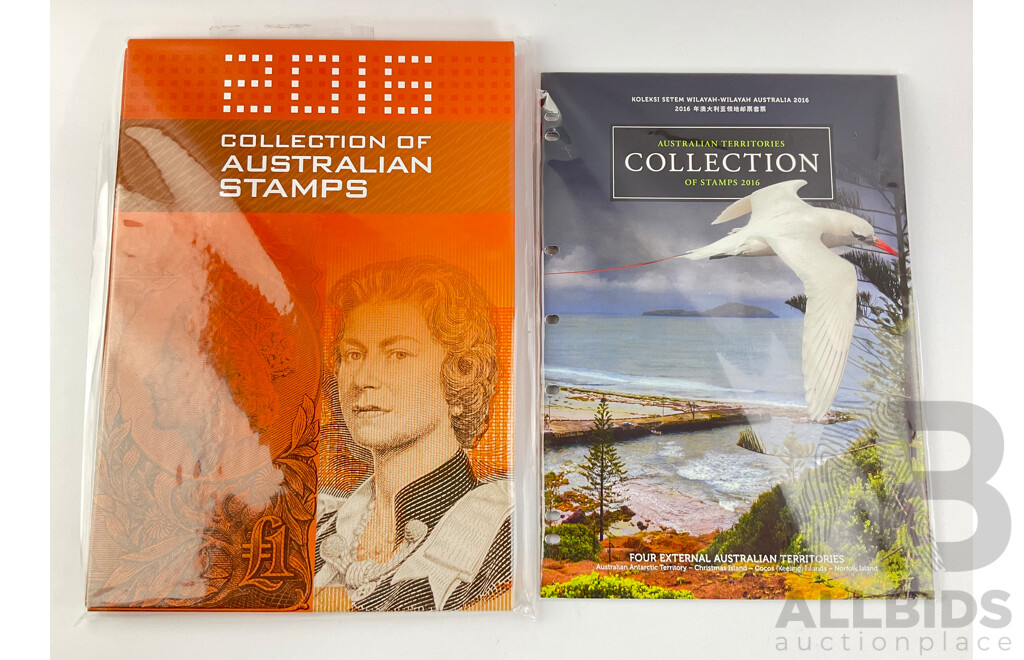 Australian 2016 Collection of Stamps and 2016 Territories Collection - Face Value Over $155