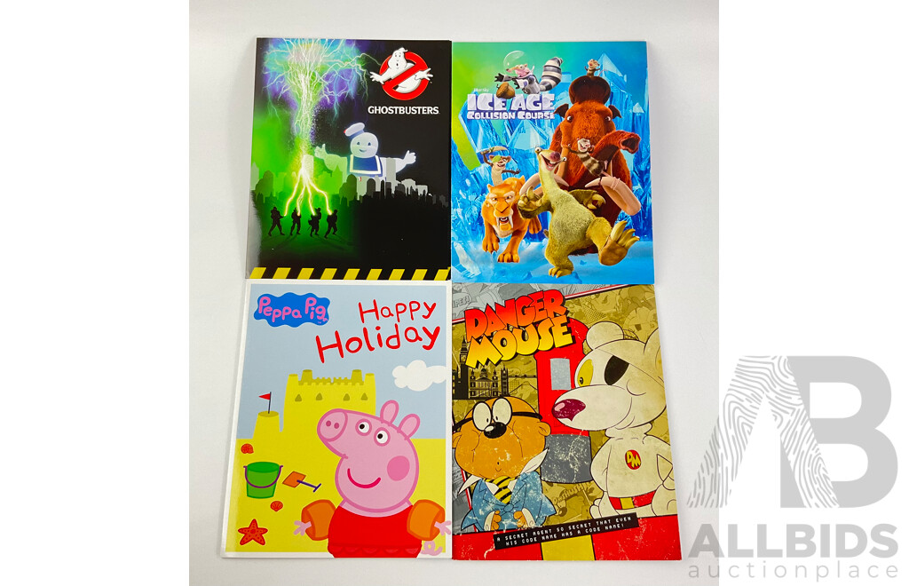 Australian 2016 Stamp Packs Including  Ghostbusters, Danger Mouse, Peppa Pig, Ice Age Collison Course - Face Value $76