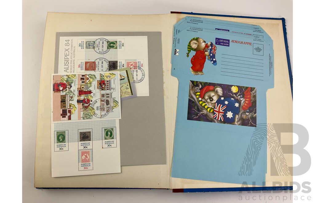 Album of Australian Mint and Cancelled Stamps Examples From 1920's to 1980's Including Predecimal, 1977 Test Centenary Strip, Waltzing Matilda Strip, Vintage Vintage and Veteran Cars Strip, 1988 First Fleet Strips and More