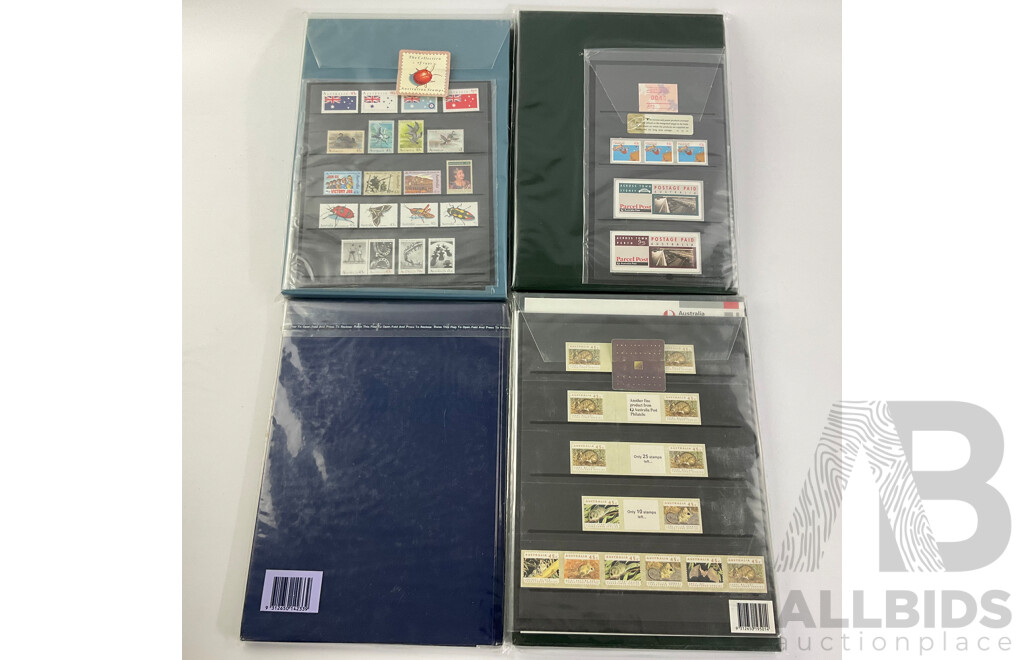 Australian 1990, 91, 92 Annual Stamp Packs Including Collectors Year Books and International Year of Space