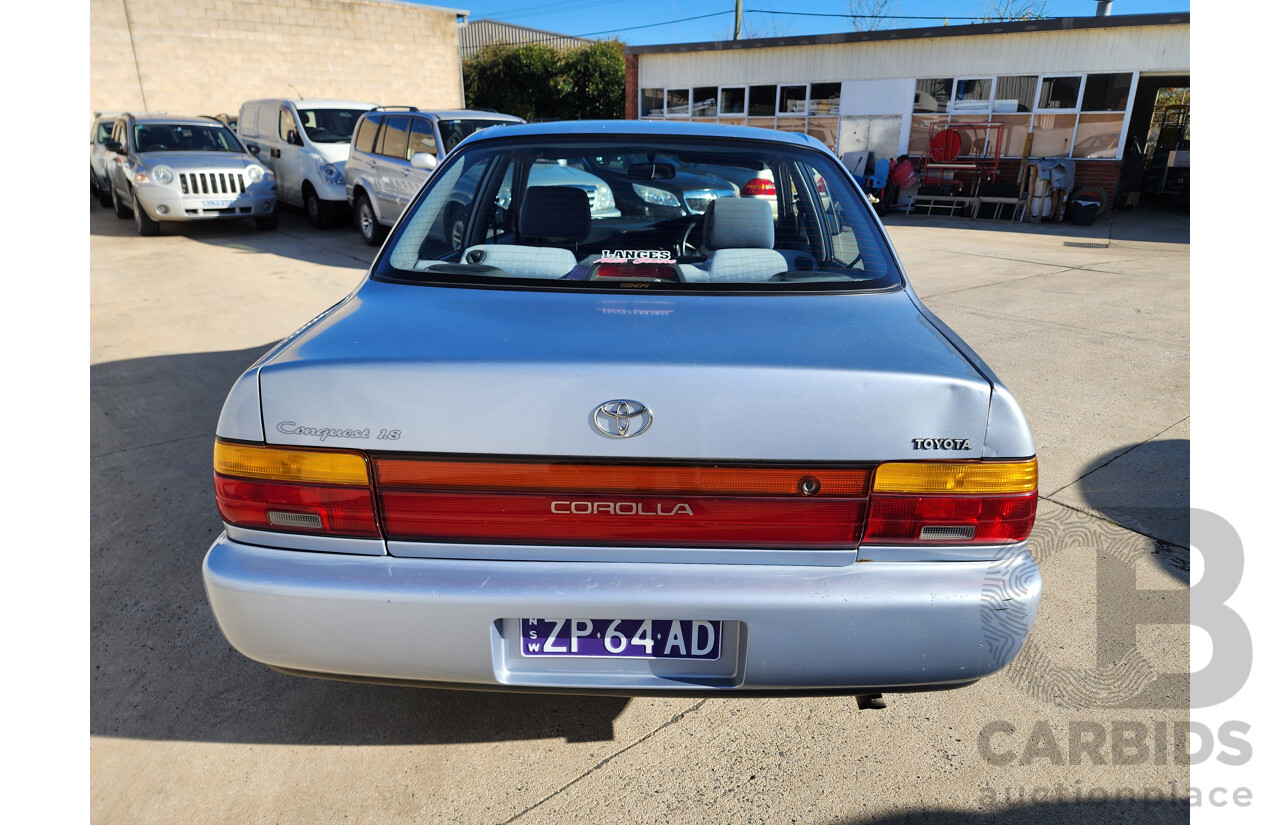 04/1999 Toyota Corolla CONQUEST FWD AE102R 4D Sedan Silver 1.8L