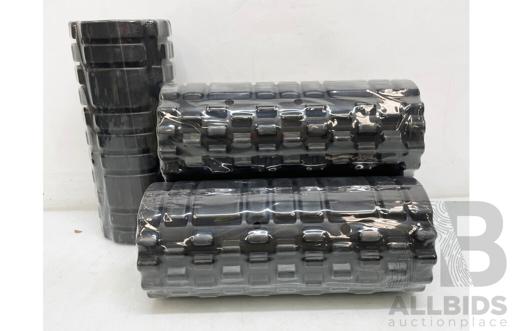 Black Foam Gym Roller - Lot of 4