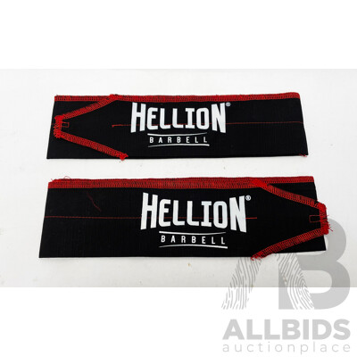 Hellion Barbell Wrist Strap - Black - Lot of 10