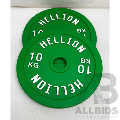 10 KG Hellion Calibrated Competition Plate - Lot of 4