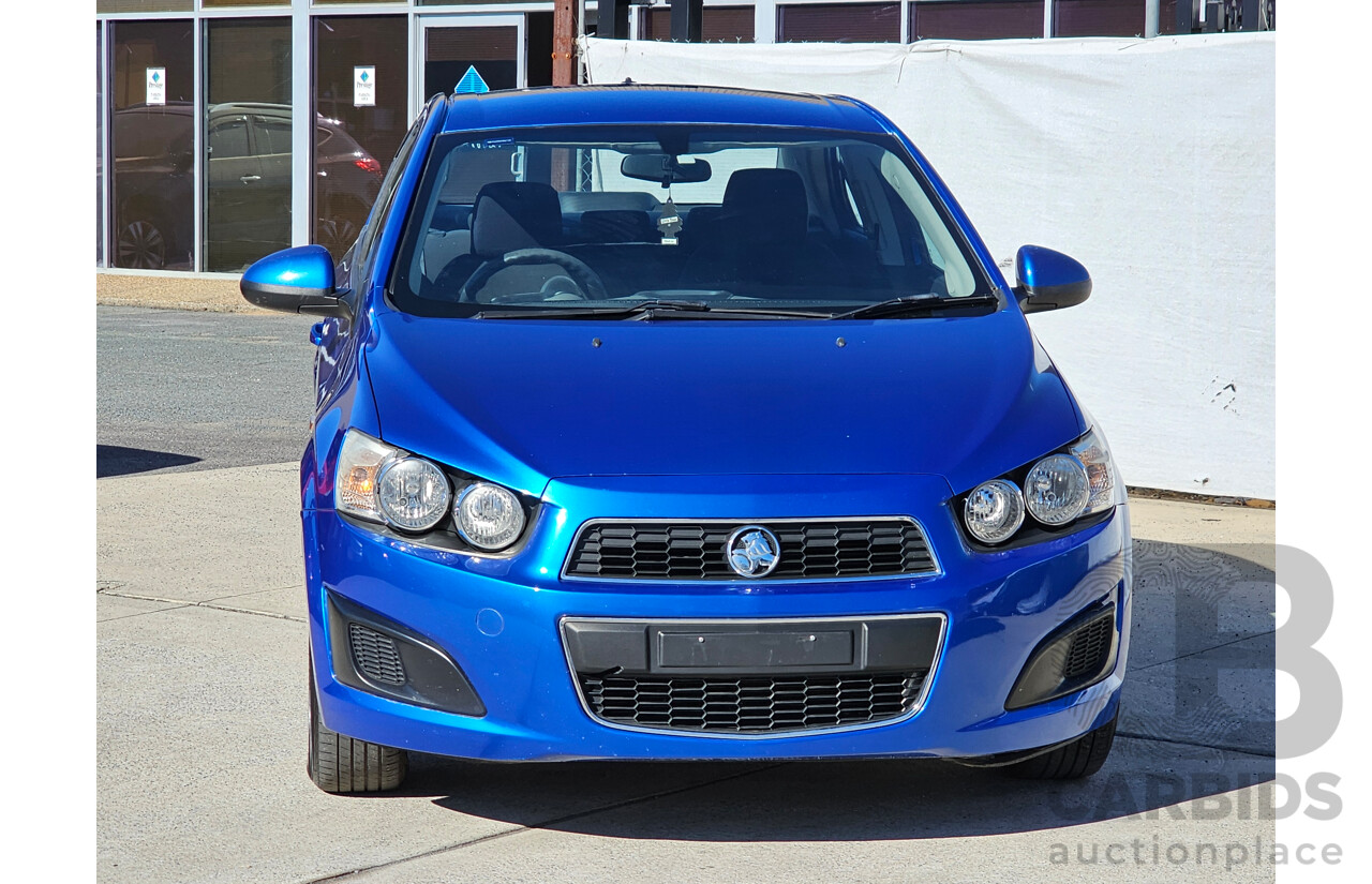 1/2012 Holden Barina  TM 4d Sedan Blue 1.6L