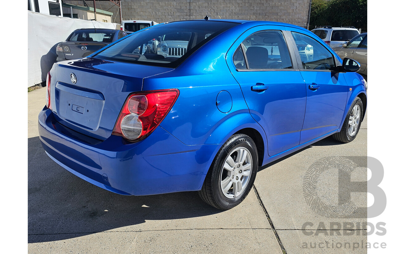 1/2012 Holden Barina  TM 4d Sedan Blue 1.6L