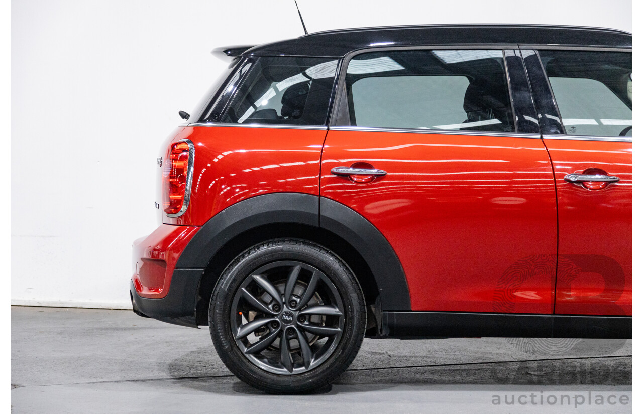 6/2013 Mini Cooper S Countryman R60 MY13 4d Wagon Red 1.6L