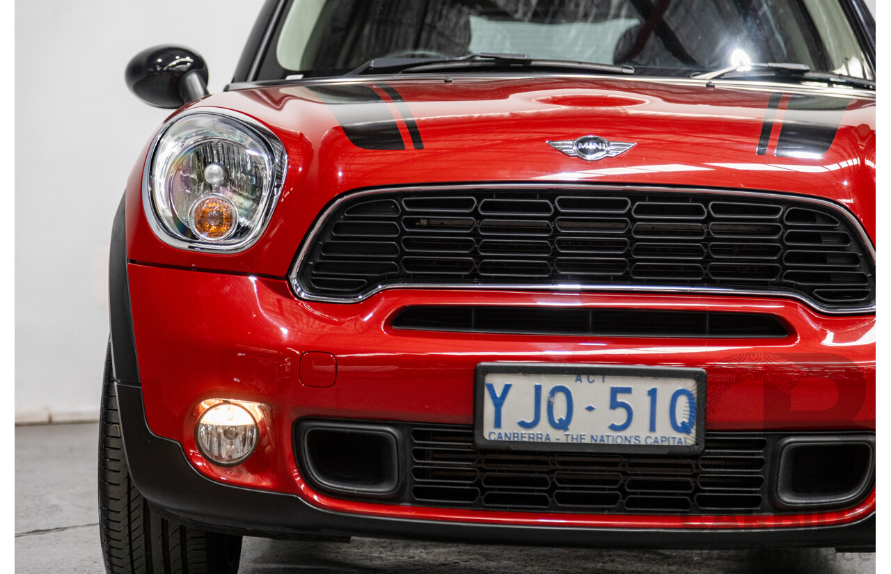 6/2013 Mini Cooper S Countryman R60 MY13 4d Wagon Red 1.6L