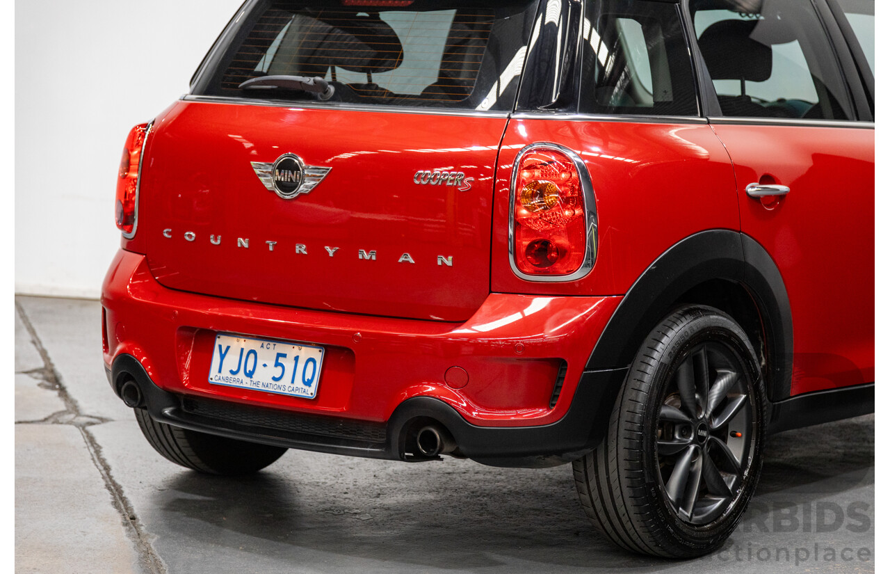 6/2013 Mini Cooper S Countryman R60 MY13 4d Wagon Red 1.6L