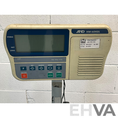 A&D (HW 60KGL) Max. 60kg Scales