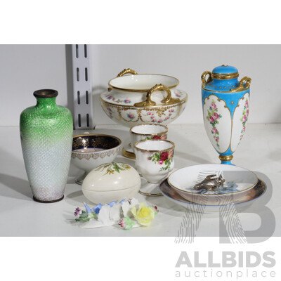 Collection of Vintage Porcelain Decorations From Royal Albert, Royal Worcester and More