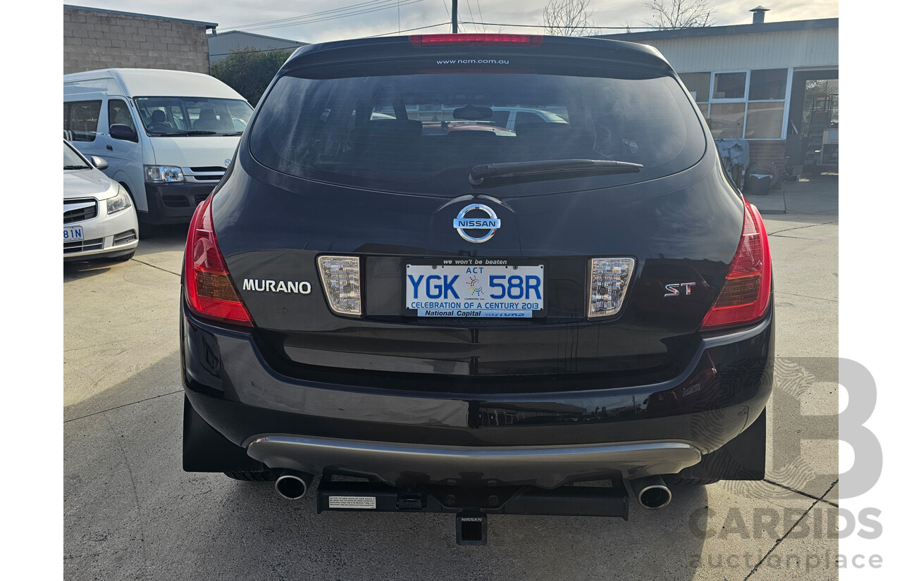 2/2006 Nissan Murano ST Z50 4d Wagon Black 3.5L