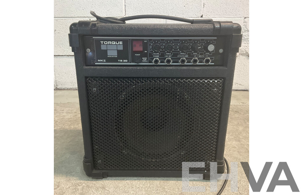 Torque T30 Mk2 30 Watt Combo Amplifier Guitar Keyboard Amp