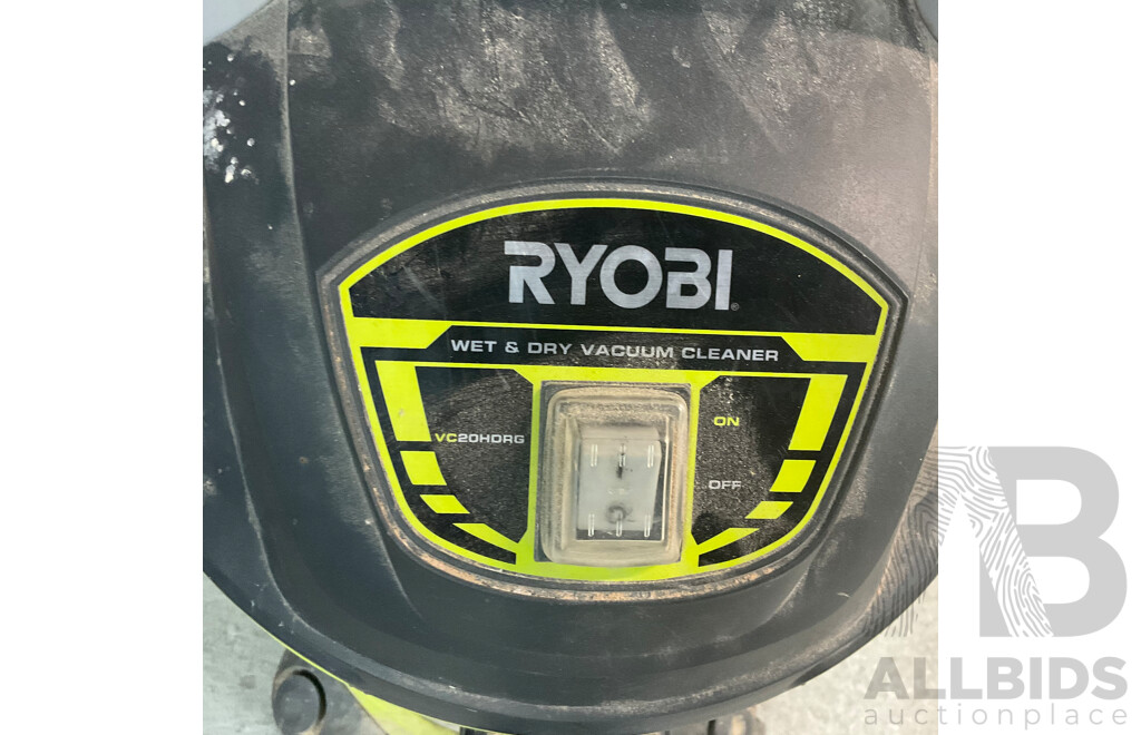 Ryobi 20L Stainless Steel Wet Dry Workshop Vacuum