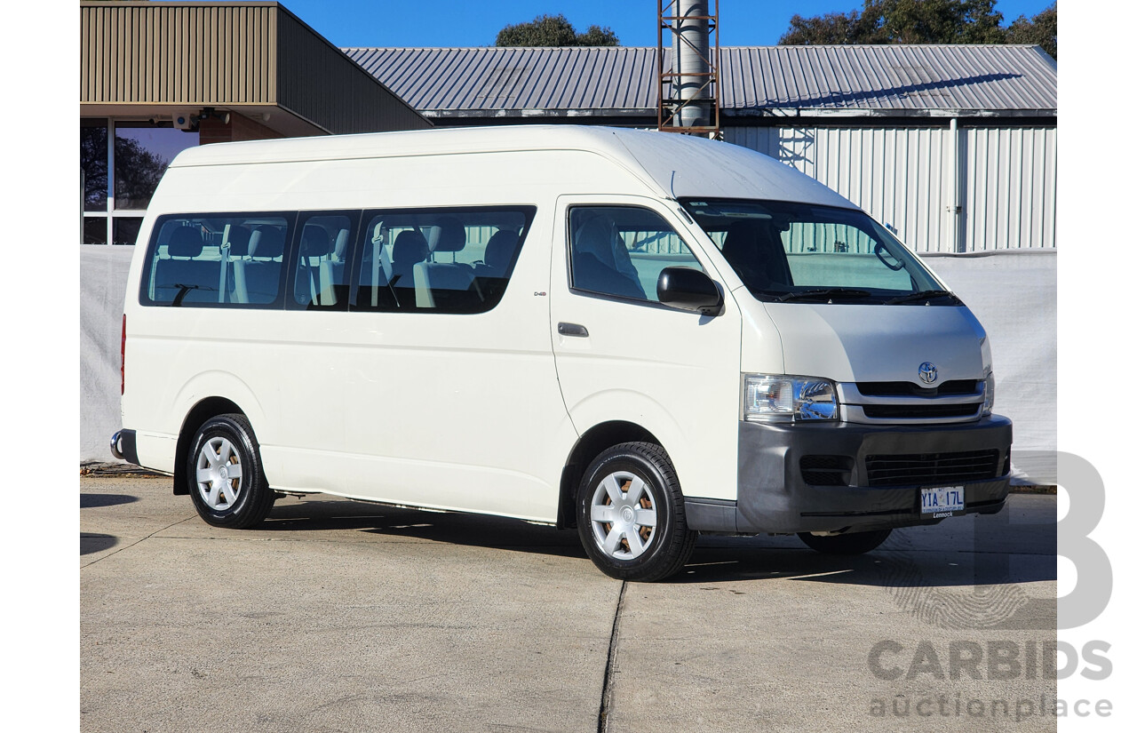 08/2009 Toyota Hiace COMMUTER RWD KDH223R MY07 UPGRADE Bus White 3.0L