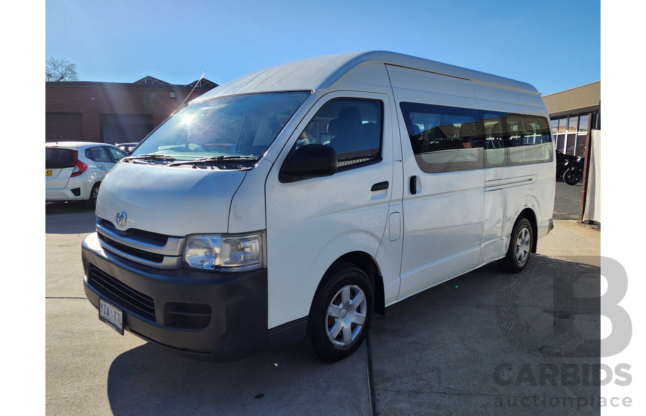 08/2009 Toyota Hiace COMMUTER RWD KDH223R MY07 UPGRADE Bus White 3.0L