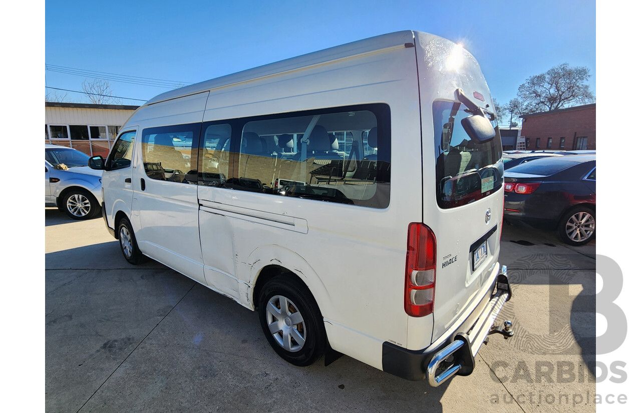 08/2009 Toyota Hiace COMMUTER RWD KDH223R MY07 UPGRADE Bus White 3.0L