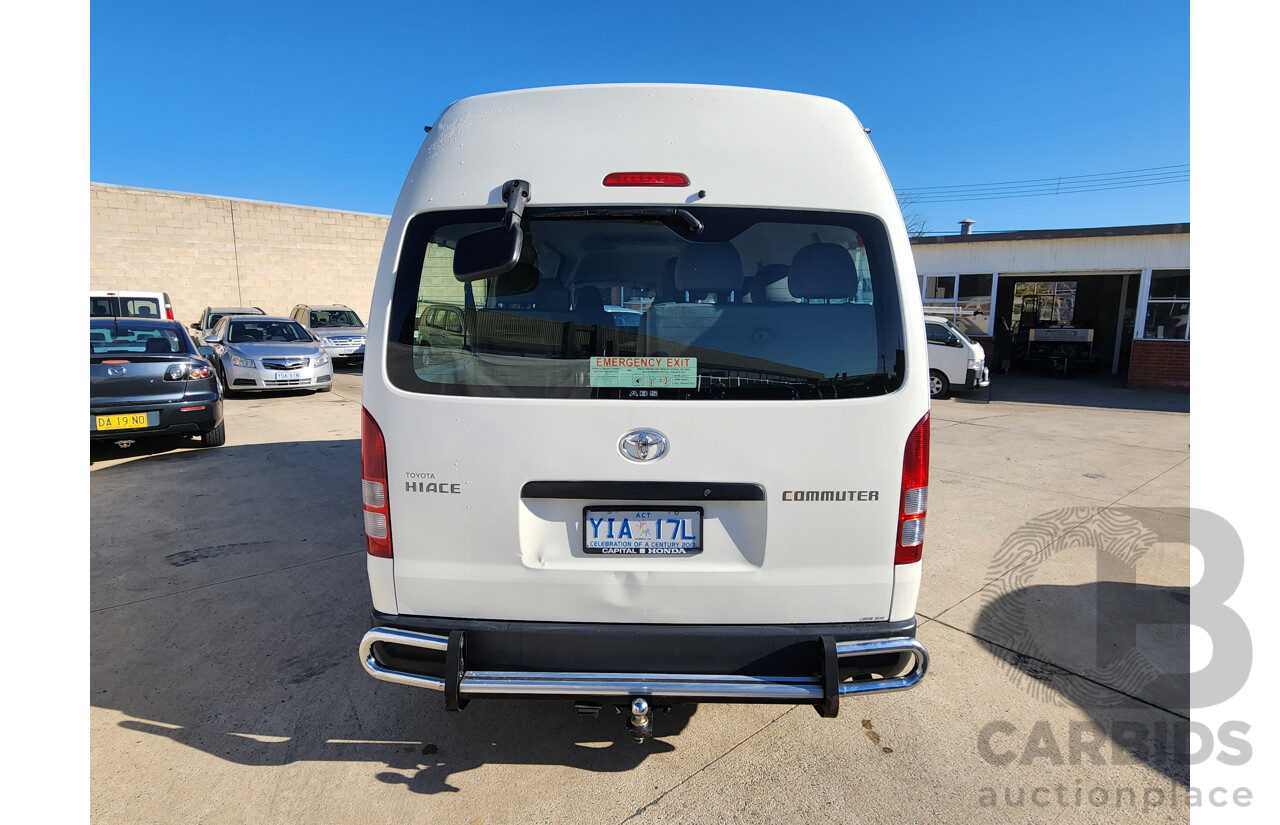 08/2009 Toyota Hiace COMMUTER RWD KDH223R MY07 UPGRADE Bus White 3.0L