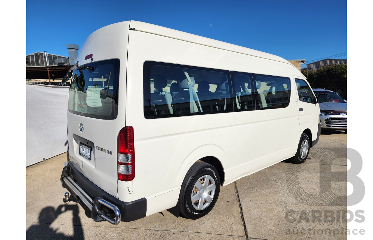 08/2009 Toyota Hiace COMMUTER RWD KDH223R MY07 UPGRADE Bus White 3.0L