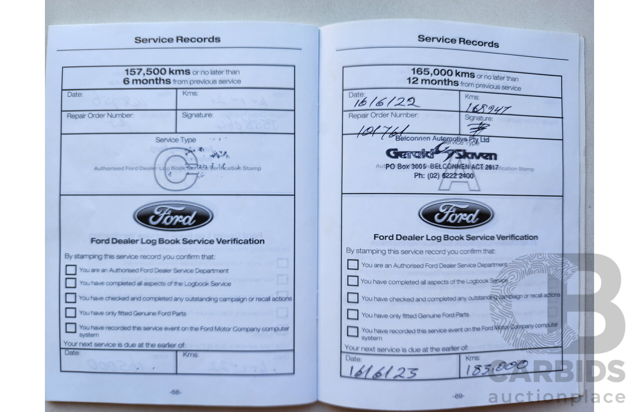 10/2013 Ford G6 ECOBOOST RWD FG MK2 4D Sedan Grey 2.0L