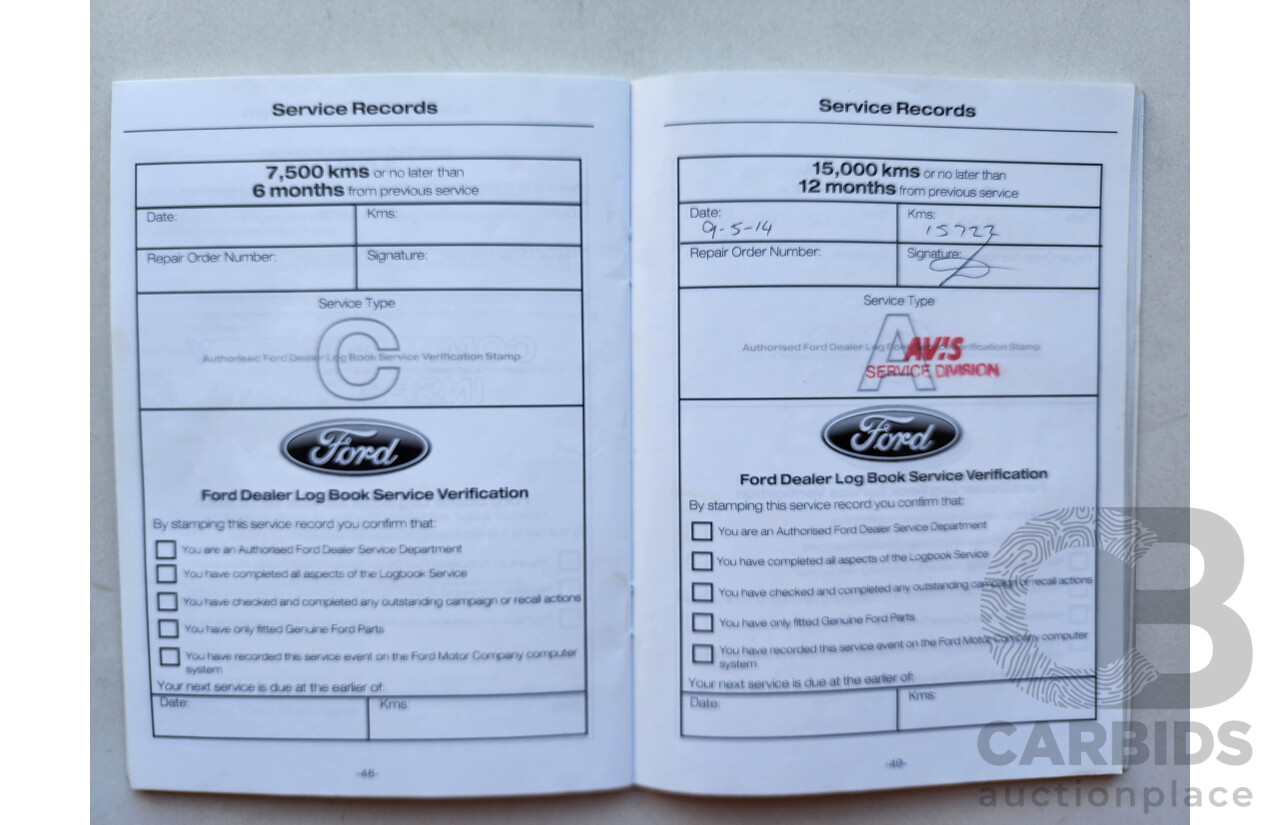 10/2013 Ford G6 ECOBOOST RWD FG MK2 4D Sedan Grey 2.0L