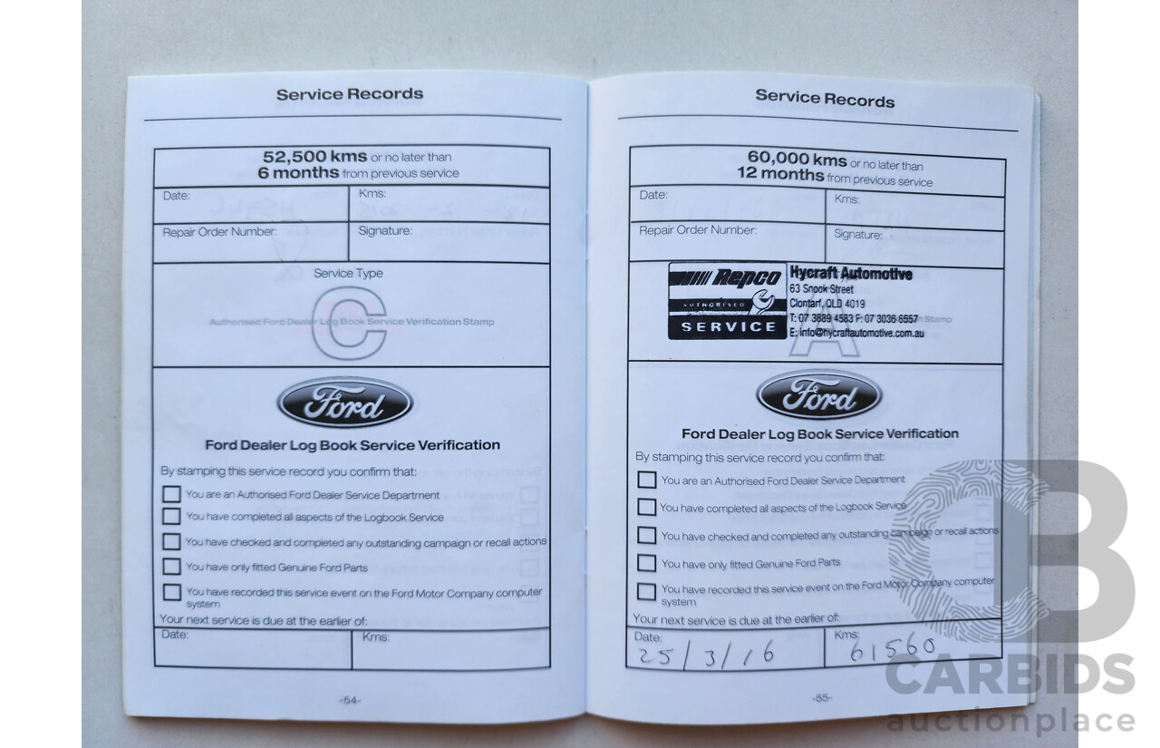 10/2013 Ford G6 ECOBOOST RWD FG MK2 4D Sedan Grey 2.0L