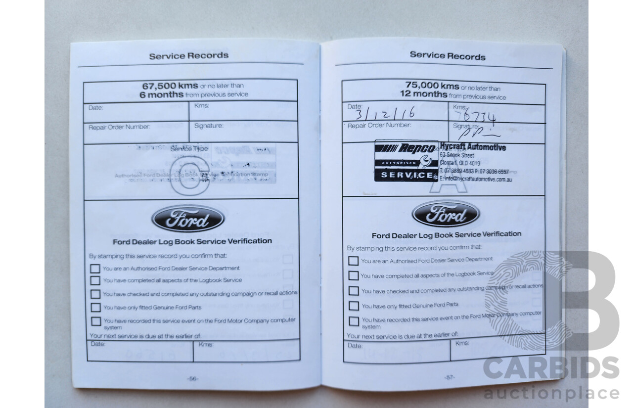10/2013 Ford G6 ECOBOOST RWD FG MK2 4D Sedan Grey 2.0L