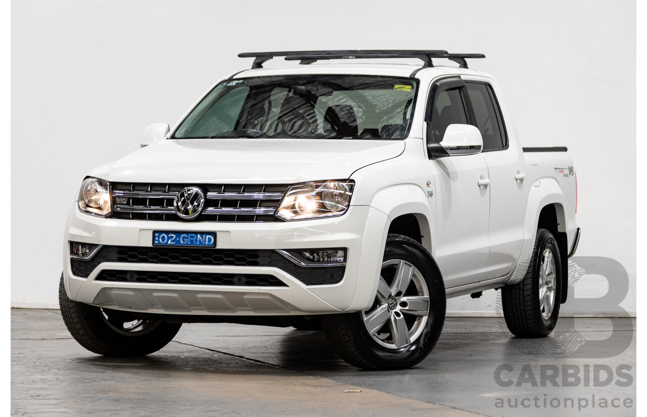 02/2020 Volkswagen Amarok TDI550 Sportline 4Motion (AWD) MY20 4d Dual Cab White Turbo Diesel V6 3.0L