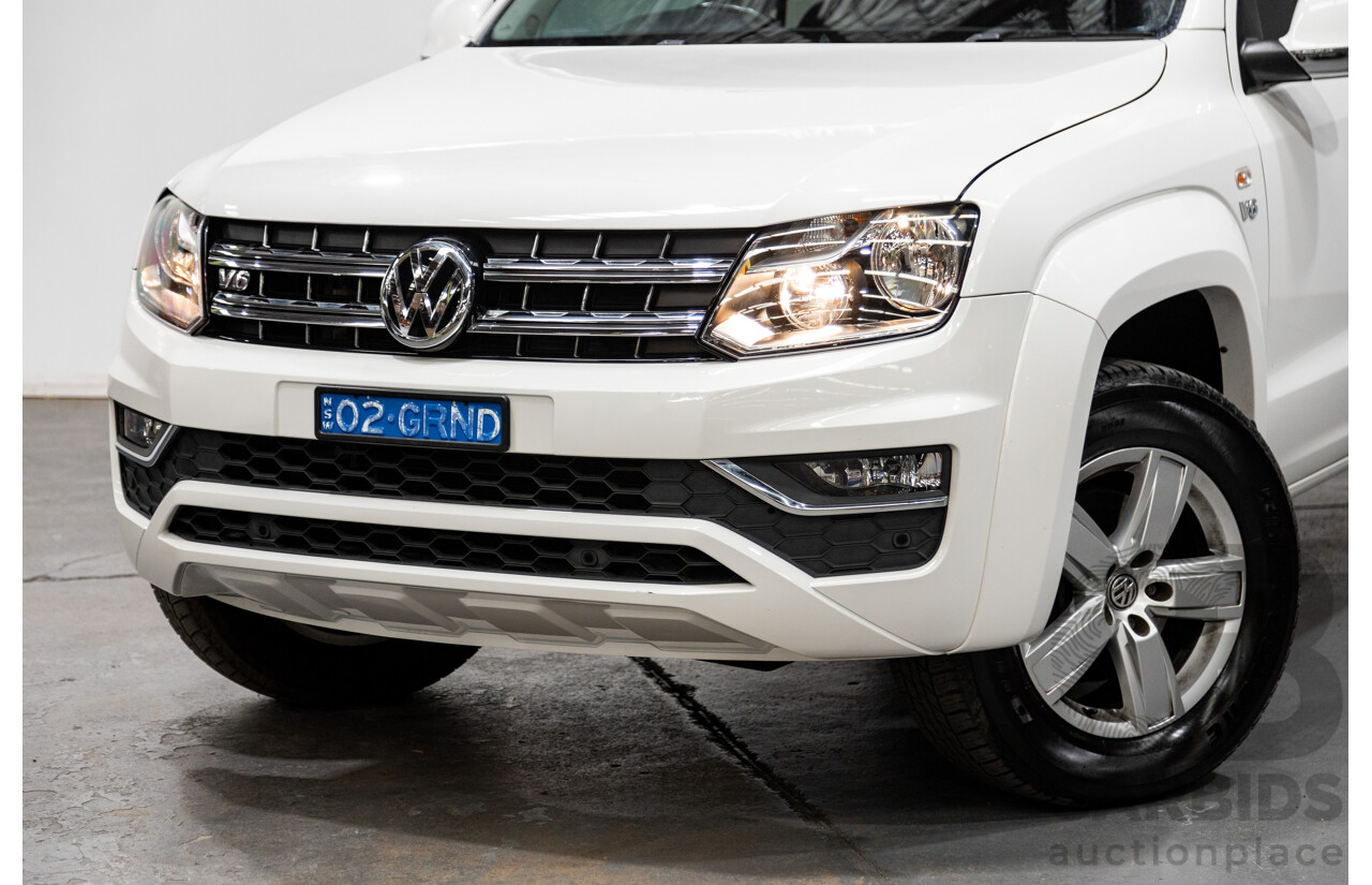 02/2020 Volkswagen Amarok TDI550 Sportline 4Motion (AWD) MY20 4d Dual Cab White Turbo Diesel V6 3.0L