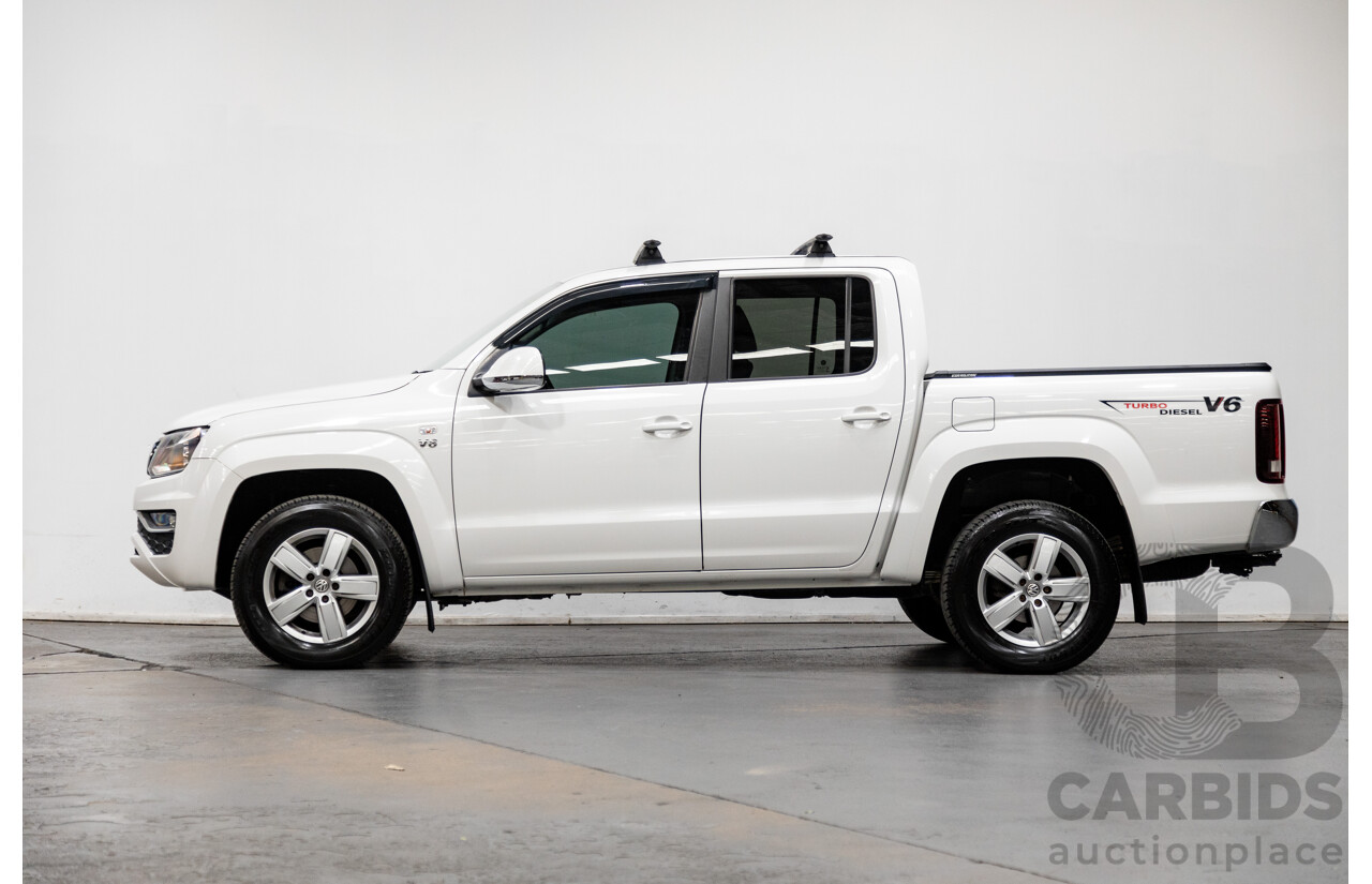 02/2020 Volkswagen Amarok TDI550 Sportline 4Motion (AWD) MY20 4d Dual Cab White Turbo Diesel V6 3.0L