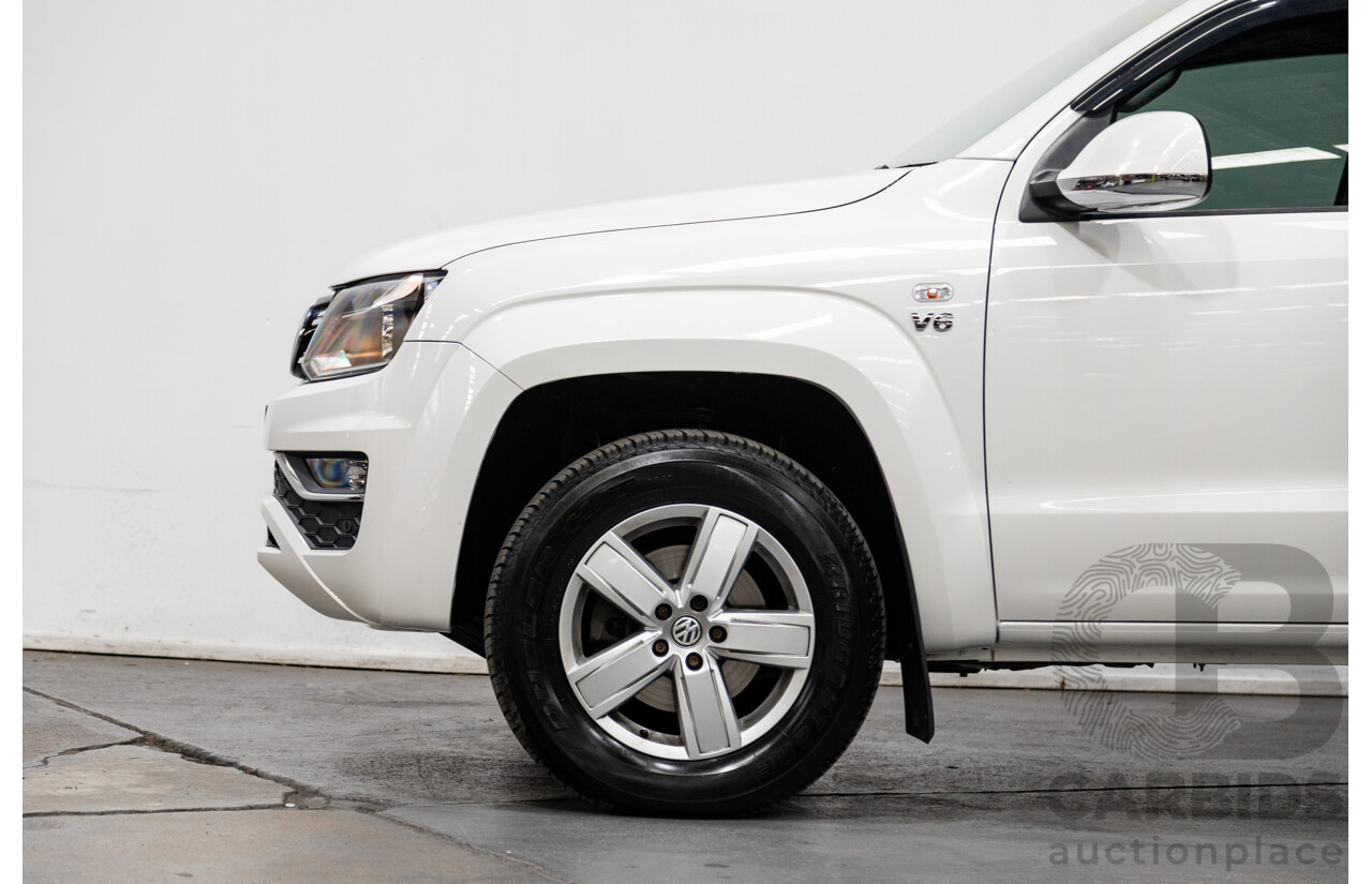 02/2020 Volkswagen Amarok TDI550 Sportline 4Motion (AWD) MY20 4d Dual Cab White Turbo Diesel V6 3.0L