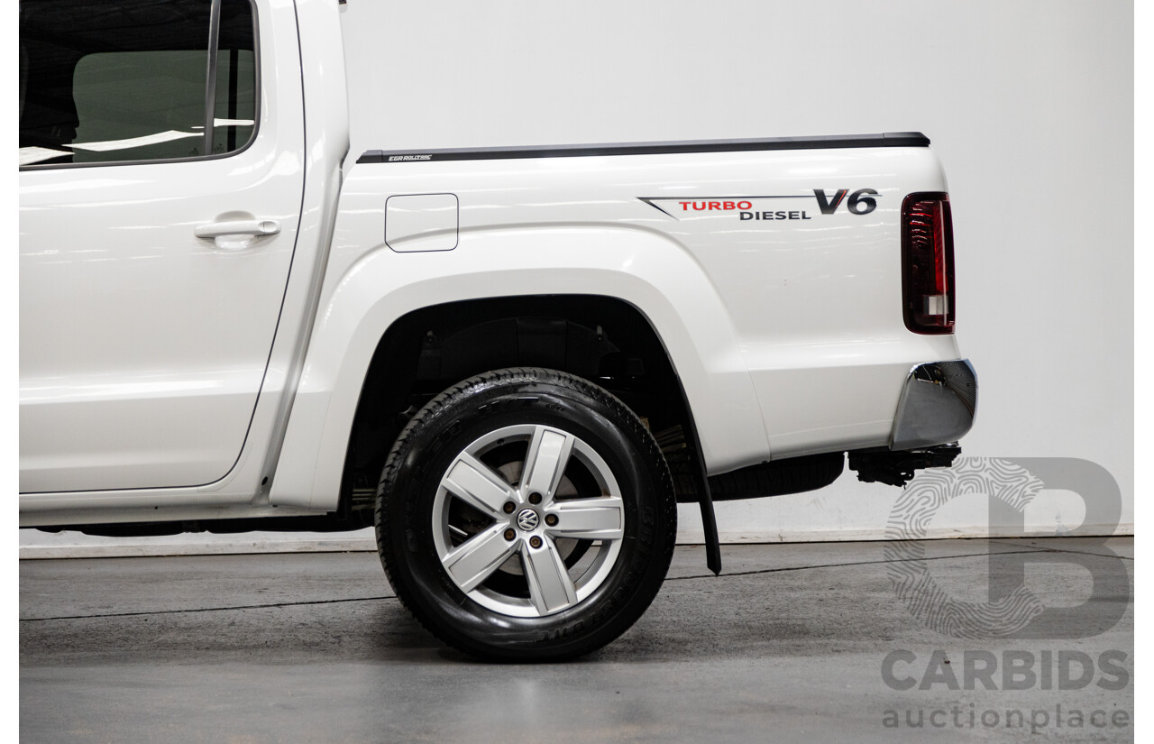 02/2020 Volkswagen Amarok TDI550 Sportline 4Motion (AWD) MY20 4d Dual Cab White Turbo Diesel V6 3.0L