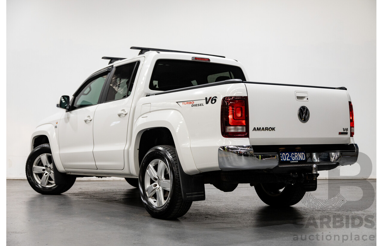 02/2020 Volkswagen Amarok TDI550 Sportline 4Motion (AWD) MY20 4d Dual Cab White Turbo Diesel V6 3.0L