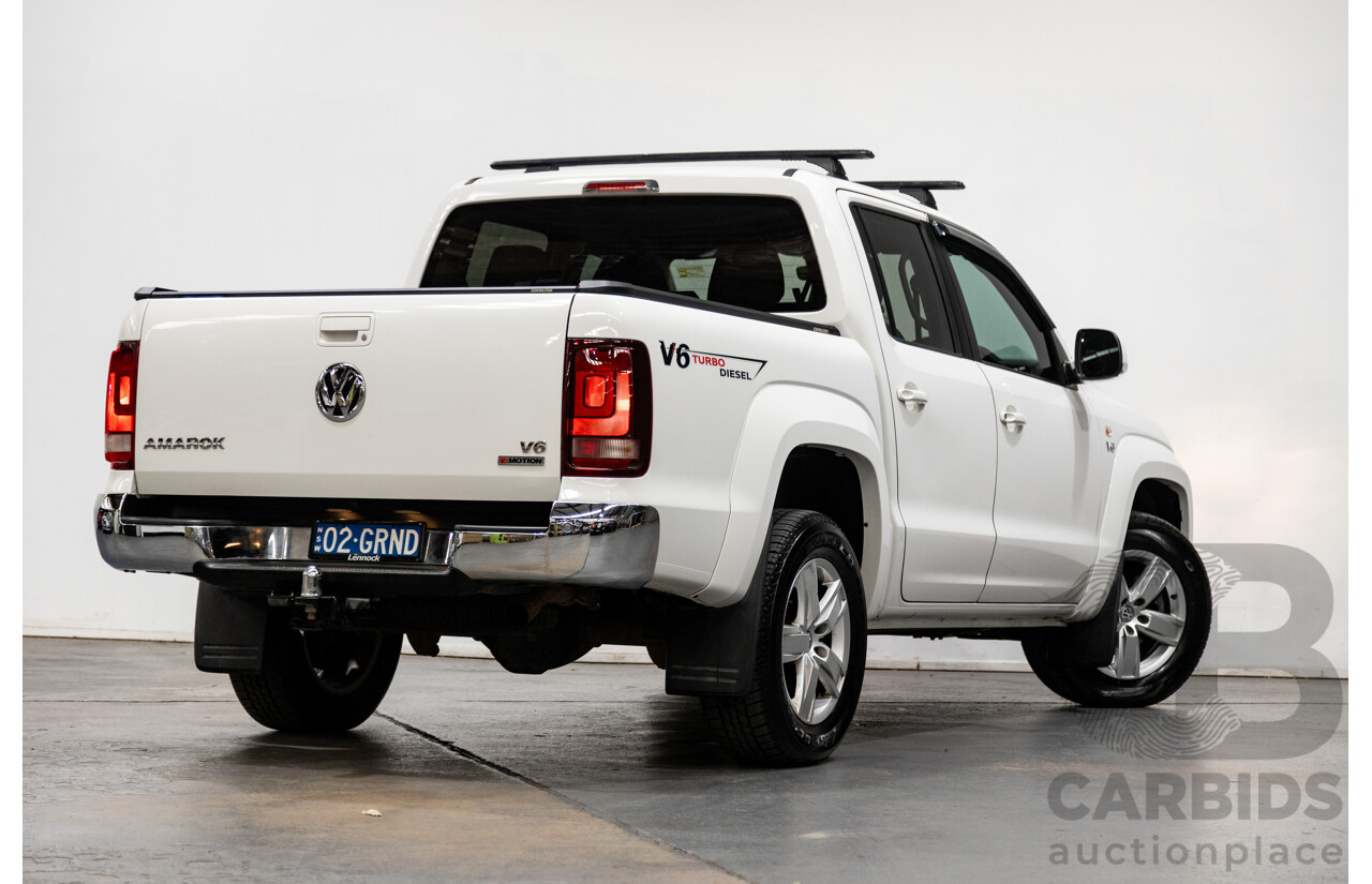 02/2020 Volkswagen Amarok TDI550 Sportline 4Motion (AWD) MY20 4d Dual Cab White Turbo Diesel V6 3.0L